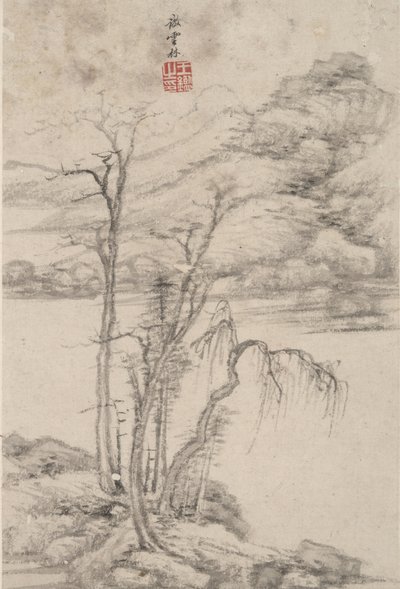 Landscape in the Style of Various Old Masters: In the Style of Ni Zan by Chinese School